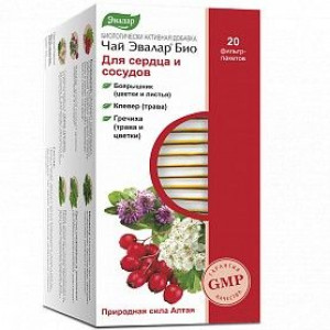 ЧАЙ БИО Д/СЕРДЦА И СОСУДОВ 1,5Г. №20 ПАК. /ЭВАЛАР/ (БАД)