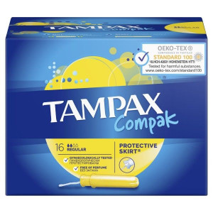 ТАМПАКС ТАМПОНЫ КОМПАК РЕГУЛЯР АППЛ. №16 [TAMPAX]