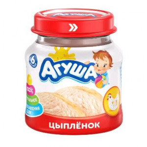 АГУША ПЮРЕ 80Г. ЦЫПЛЕНОК 6+МЕС.