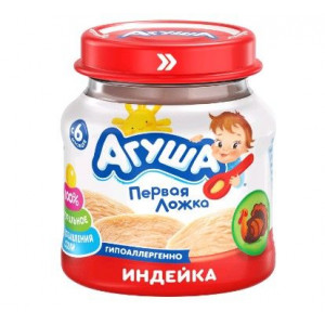 АГУША ПЮРЕ 80Г. ИНДЕЙКА 6+ МЕС.