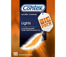 КОНТЕКС ПРЕЗЕРВАТИВ LIGHTS ОСОБО ТОНКИЕ №18 [CONTEX]