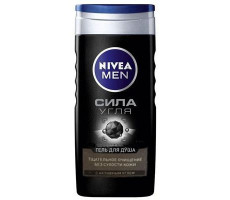 НИВЕЯ МЕН ГЕЛЬ Д/ДУША СИЛА УГЛЯ 250МЛ. [NIVEA]