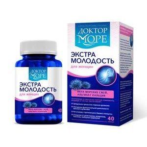 ДОКТОР МОРЕ ЭКСТРА МОЛОДОСТЬ Д/ЖЕНЩ. 500МГ. №40 КАПС. [DR.SEA]