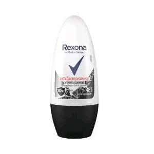 РЕКСОНА ДЕЗОДОРАНТ НЕВИДИМЫЙ НА ЧЕРНОМ И БЕЛОМ ЖЕН. 50МЛ. РОЛИК [REXONA]