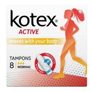 КОТЕКС ТАМПОНЫ АКТИВ НОРМАЛ №8 [KOTEX]