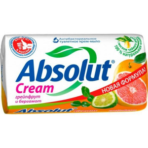 АБСОЛЮТ МЫЛО ГРЕЙПФРУТ+БЕРГАМОТ 90Г. /ВЕСНА/