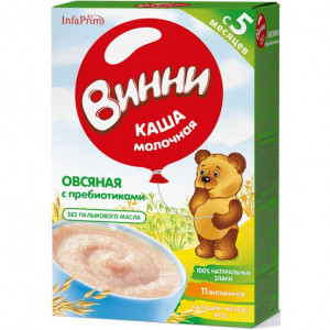 ВИННИ КАША 200Г. ОВСЯНАЯ+ПРЕБИОТИКИ МОЛ. 5+