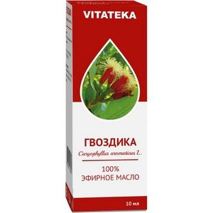 ВИТАТЕКА МАСЛО ГВОЗДИКИ 10МЛ. ЭФИРНОЕ [VITATEKA]