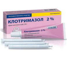 КЛОТРИМАЗОЛ 2% 20Г. КРЕМ ВАГ. ТУБА /ЭСПАРМА/