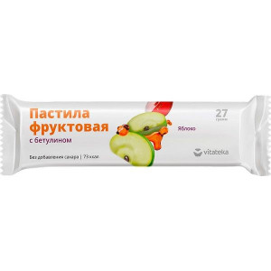 ВИТАТЕКА ПАСТИЛА ФРУКТОВАЯ ЯБЛОКО ОБОГАЩ. БЕТУЛИНОМ 27Г. [VITATEKA]