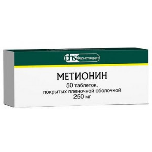 МЕТИОНИН 250МГ. №50 ТАБ. П/П/О /ФАРМСТАНДАРТ/