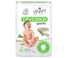 ХЭППИ ПОДГУЗНИКИ-ТРУСИКИ МАКСИ 8-14КГ №12 [BELLA HAPPY]