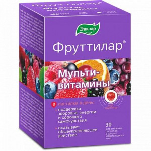 ФРУТТИЛАР МУЛЬТИВИТАМИНЫ 4Г. №30 ЖЕВ.ПАСТ. /ЭВАЛАР/