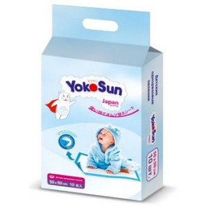 ЙОКОСАН ПЕЛЕНКИ ДЕТ. 50Х50 №10 [YOKOSUN]