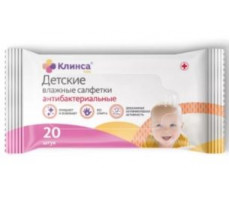КЛИНСА САЛФЕТКИ ВЛАЖН. ДЕТСК. А/БАКТ. №20
