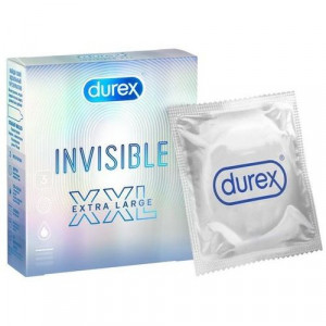 ДЮРЕКС ПРЕЗЕРВАТИВ INVISIBLE XXL №3 [DUREX]