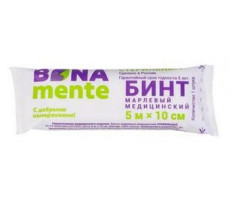 БОНА МЕНТЕ БИНТ СТЕР. 5МХ10СМ №1 [BONA MENTE]