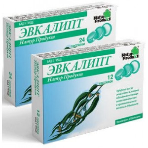 НАТУР ПРОДУКТ ЭВКАЛИПТ №12 ПАСТИЛКИ (БАД) [NATUR PRODUKT]