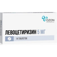 ЛЕВОЦЕТИРИЗИН 5МГ. №14 ТАБ. П/П/О /ОЗОН/
