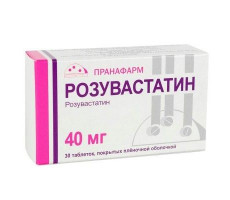 РОЗУВАСТАТИН 40МГ. №30 ТАБ. П/П/О /ПРАНАФАРМ/