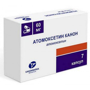 АТОМОКСЕТИН КАНОН 60МГ. №7 КАПС. АТОМОКСЕТИН КАНОН 60МГ. №7 КАПС.