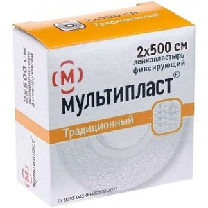 МУЛЬТИПЛАСТ ЛЕЙКОПЛАСТ. 2Х500 ТКАН. ФИКС.