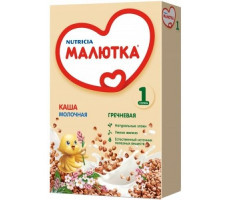 МАЛЮТКА КАША ГРЕЧКА МОЛ. 220Г/250Г. 4+МЕС.